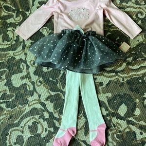 Gymboree onesie and tutu with tights 18-24 months NWT